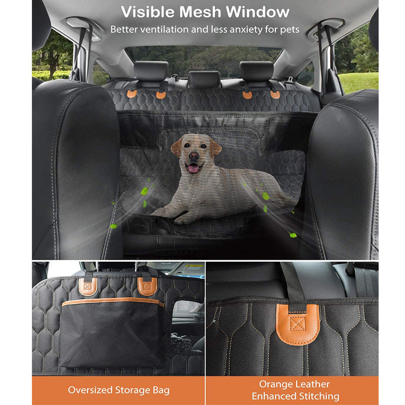 Four in one detachable Pet car cushion waterproof, dirt proof, and scratch resistant. Rear trunk seat cushion for passenger seat