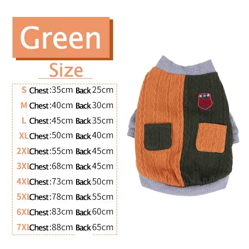 Dog Clothes Warm Sweater Two Feet  Jackets Soft Clothing for Small or Big Dogs